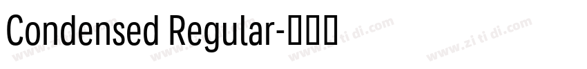 Condensed Regular字体转换